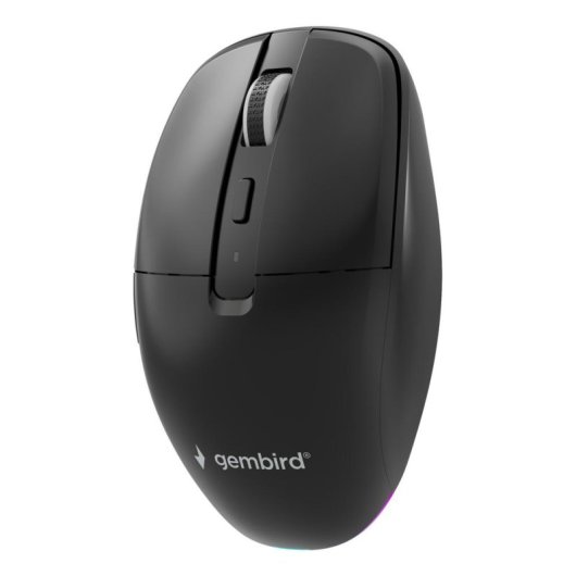 Rato Gembird MUSW2-6B-01 RF Bluetooth 1600 DPI Preto 6 Botões