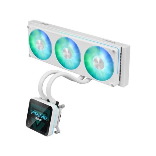 Refroidissement liquide ASUS PRIME SLC II 360 ARGB écran LCD 360 mm ARGB 3 ventilateurs blanc