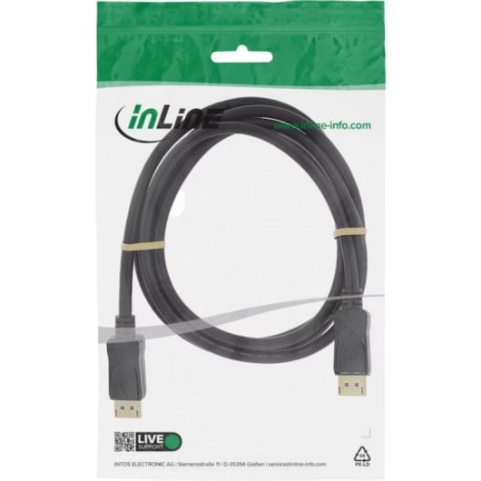 DisplayPort InLine 15803P Kabel 3 m DisplayPort 2.1 8K 240 Hz Goldkontakte