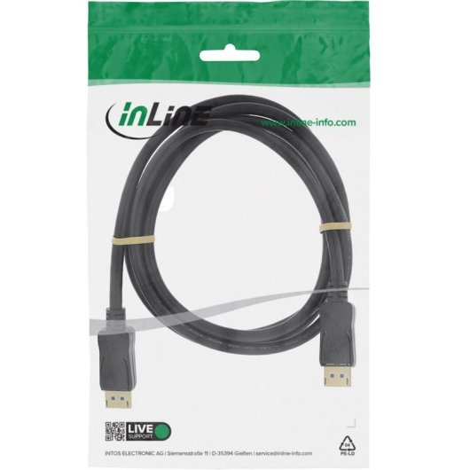 Cable DisplayPort InLine 15802P 2.1 8K 240Hz 2 m