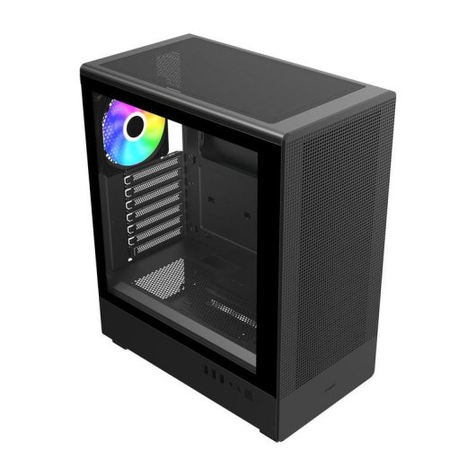 Boîtier PC Fortron M221-BA Midi Tower Noir ARGB avec verre trempé