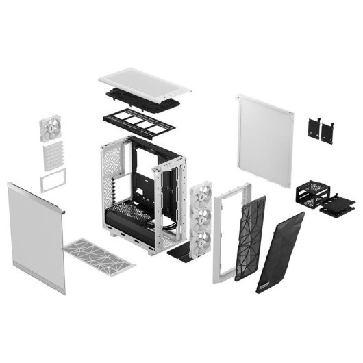 Case PC Fractal Meshify 2 Compact RGB Bianco ATX