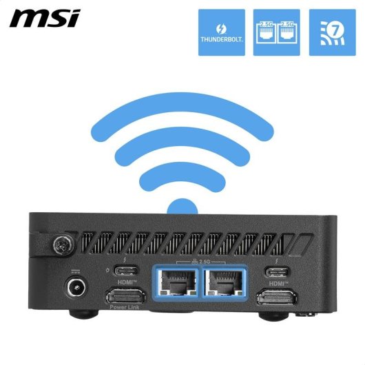 Barebone MSI Cubi NUC AI+ 3MG-003BEU Intel Core Ultra 9 386H Wi-Fi 7 Thunderbolt 4