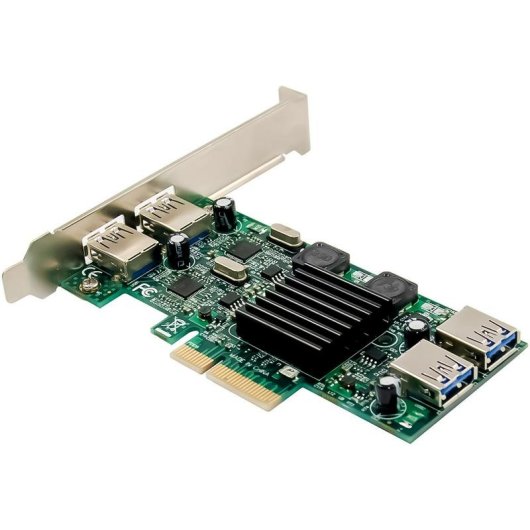 Scheda Interfaccia InLine 76619M PCIe x4 USB 3.2 Gen 1 Low Profile
