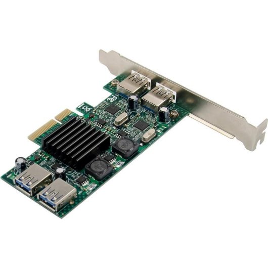 Scheda Interfaccia InLine 76619M PCIe x4 USB 3.2 Gen 1 Low Profile