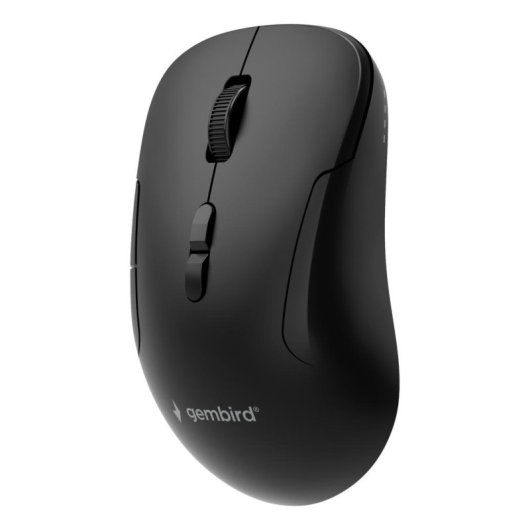 Mouse Gembird MUSW2-7B-01 RF Wireless Bluetooth 1600 DPI Nero Ricaricabile