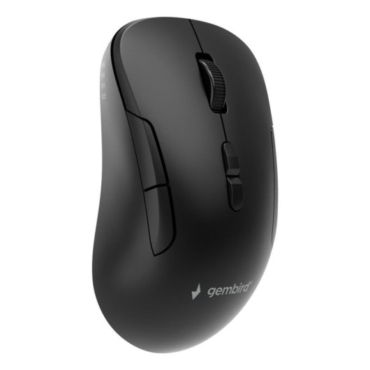 Mouse Gembird MUSW2-7B-01 RF Wireless Bluetooth 1600 DPI Nero Ricaricabile