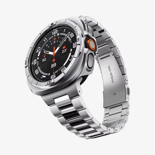 Coque Spigen Bezel Tune Pro Galaxy Watch Ultra 2 47mm Argent