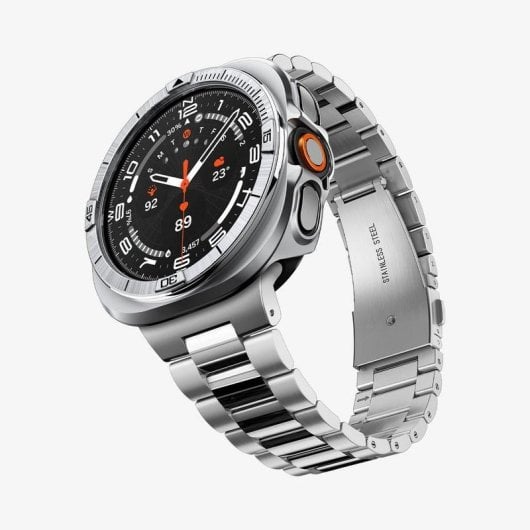 Coque Spigen Bezel Tune Pro Galaxy Watch Ultra 2 47mm Argent