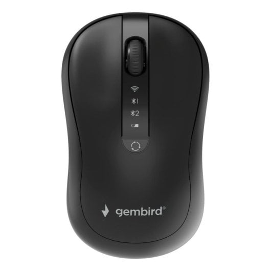 Ratón Gembird MUSW2-4B-01 RF Wireless Bluetooth 1600 DPI Preto Recarr.
