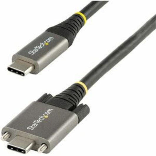USB-C Kabel StarTech 50cm 10Gbps mit seitlicher Schraubverriegelung 100W PD