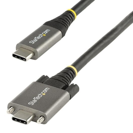 USB-C Kabel StarTech 50cm 10Gbps mit seitlicher Schraubverriegelung 100W PD