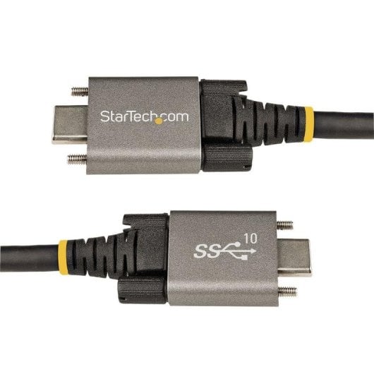 USB-C Kabel StarTech 50cm 10Gbps mit seitlicher Schraubverriegelung 100W PD