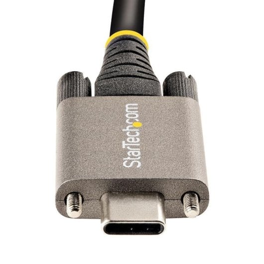 USB-C Kabel StarTech 50cm 10Gbps mit seitlicher Schraubverriegelung 100W PD