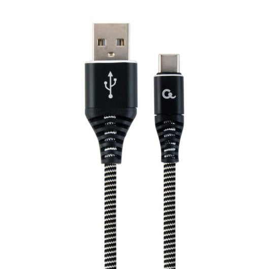 Cable USB Gembird USB 2.0 1 m noir et blanc