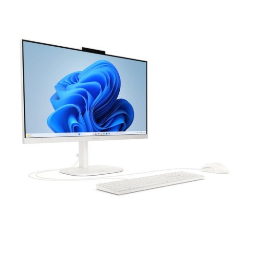 All-in-One HP OmniStudio 24-cv0020ns AMD Ryzen 5 8GB 512GB SSD Radeon 23.8" Windows 11 Home Branco sem fios