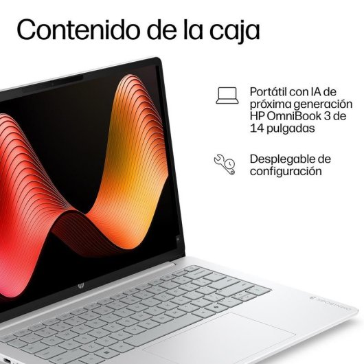 Portátil HP OmniBook 3 14-hz0005nsx 14" Snapdragon X1-26-100 16GB 512GB SSD Adreno GPU Windows 11 Home