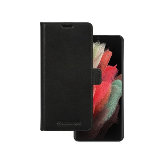 Funda para móvil dbramante1928 Lynge cuir noir magnétique pour Galaxy S21 Ultra