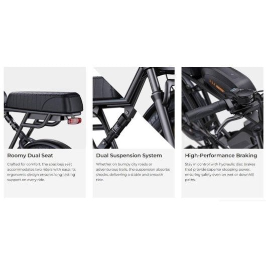 Velo Electrique Engwe M1 250 W Double Batterie 48 V 20 pouces