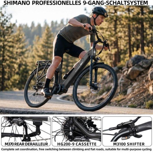 Elektrisches Fahrrad TTGO C7 SE Motor 250 W