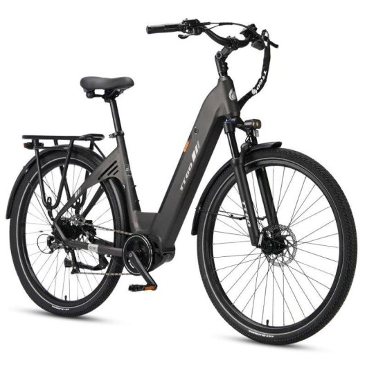 Bicicleta eléctrica TTGO C7 SE motor central BAFANG, batería 36V 18Ah, Shimano 9V