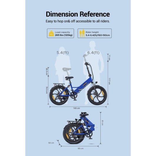 Bicicleta Eléctrica HillMiles Mile 2 Motor 250W 36V 13Ah Todoterreno 20"