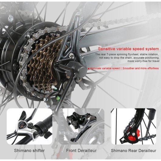 Bicicletta elettrica Samebike SY26-II Prestazioni 500 W