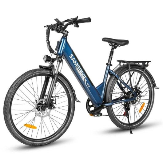 Bicicleta eléctrica Samebike RS-A01Pro-T 500W 36V 15Ah 50 km Azul