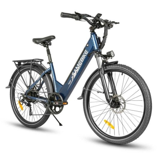 Bicicleta eléctrica Samebike RS-A01Pro-T 500W 36V 15Ah 50 km Azul