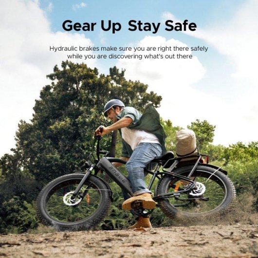 Bicicleta eléctrica ENGWE E26 Motor 250W Batería 48V 16Ah Neumáticos 26" Fat Negro
