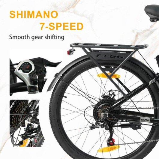 Velo electrique TTGO C2 Pro 250 W, pneus tout-terrain 26 pouces