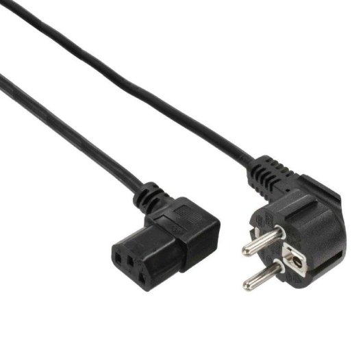 Cable de alimentación Ewent EC1910 Schuko a IEC C13 90° 1,8 m Negro