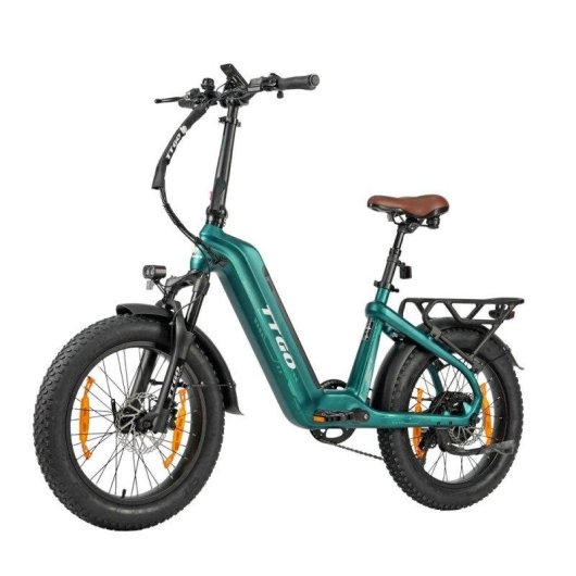 Bicicleta eléctrica TTGO F8 Motor 250W Batería 48V 18Ah Neumáticos 20"x3.0