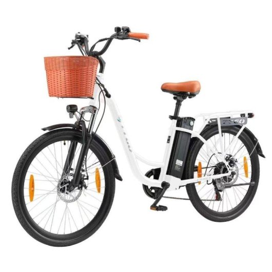 Bicicleta eléctrica TTGO YY-26ST 250W 26" 36V 14,5 Ah blanca
