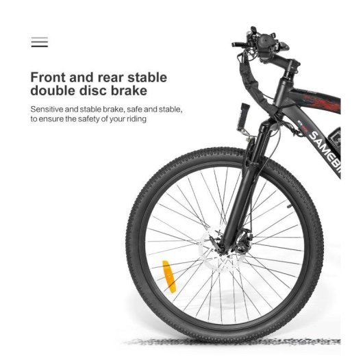 Bicicleta Eléctrica Samebike SY26-II 500W Batería 36V 13Ah 26"