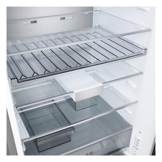 Frigorífico Combi LG GBBW726CMB Total No Frost 203cm 465L C Prateado WiFi