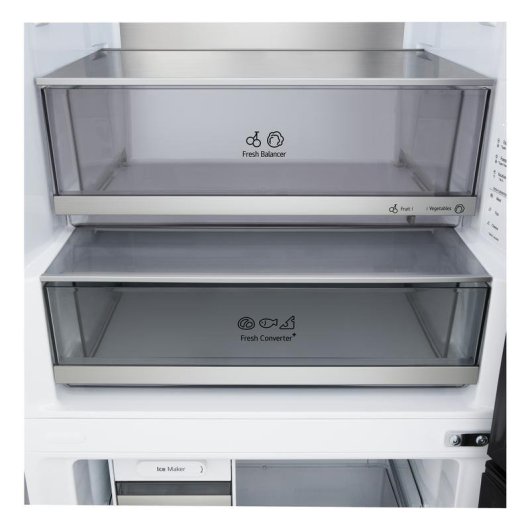 Frigorífico Combi LG GBBW726CMB Total No Frost 203cm 465L C Prateado WiFi