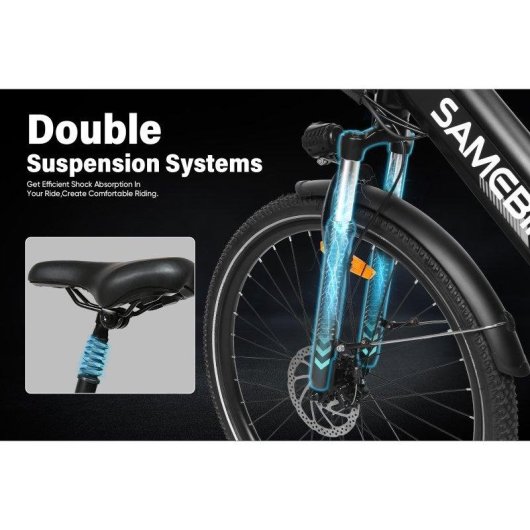 Velo eletrico Samebike RS-A01Pro-T Motor 500W Bateria 36V 15Ah