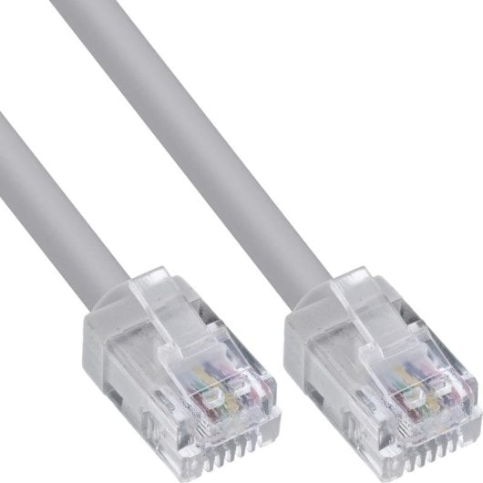 Cavo telefonico InLine 18742 RJ-12 2 m grigio