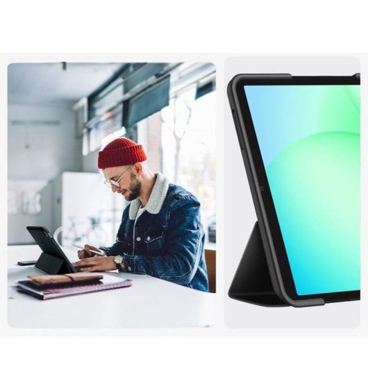 Funda tipo livro Tech-Protect Galaxy Tab A11/A9 8,7 preta