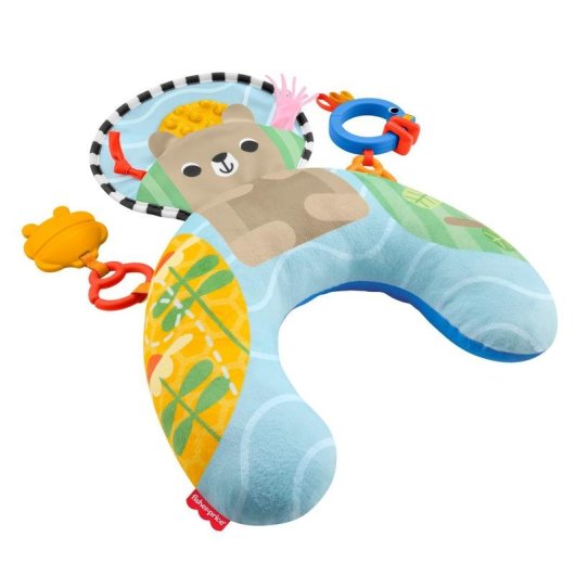 Cojín de juego Fisher Price Aventuras sensoriales con mordedor y sonajero