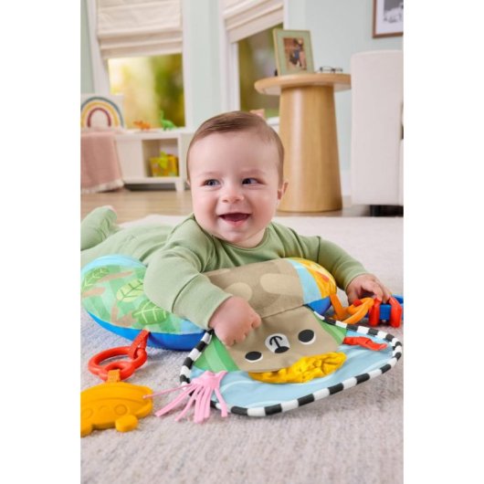 Cojín de juego Fisher Price Aventuras sensoriales con mordedor y sonajero