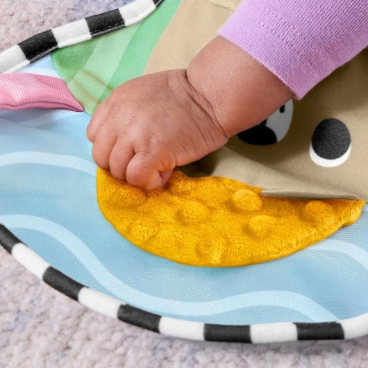 Cojín de juego Fisher Price Aventuras sensoriales con mordedor y sonajero