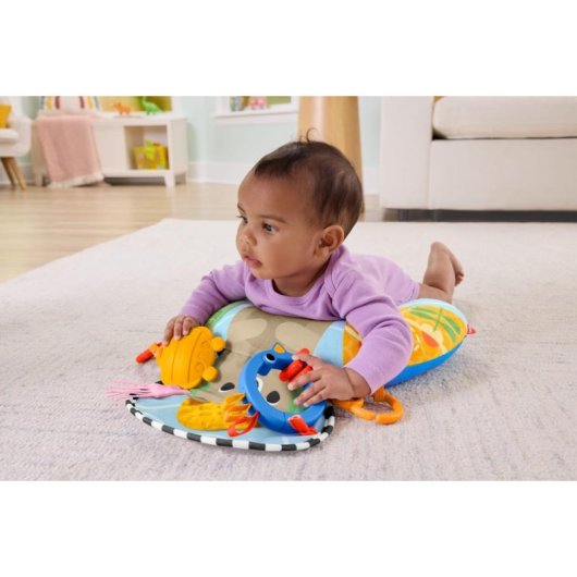 Cojín de juego Fisher Price Aventuras sensoriales con mordedor y sonajero