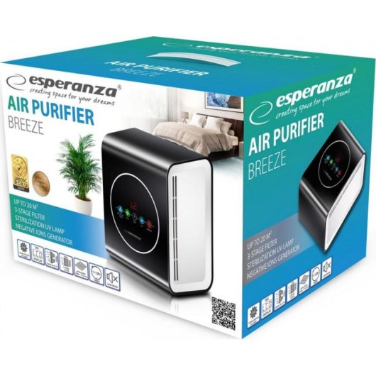 Purificateur d'air Esperanza EHP001 30 m3/h HEPA