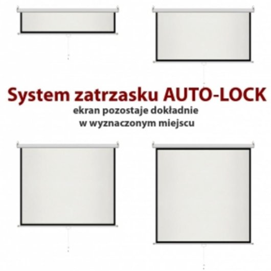 Schermo di proiezione avvolgibile Art ER M60 1:1 152x152 cm