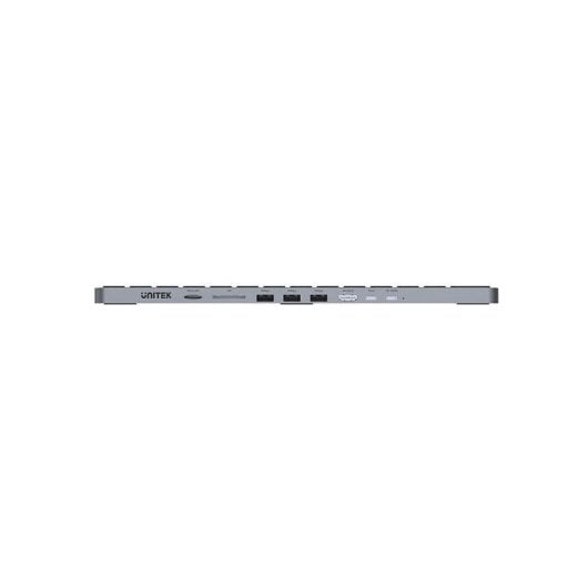 Clavier Unitek D1092A filaire avec hub USB, HDMI et rétroéclairage US International