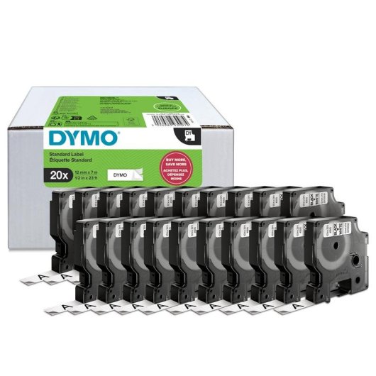 Etichetta DYMO D1 12 mm x 7 m Bianco