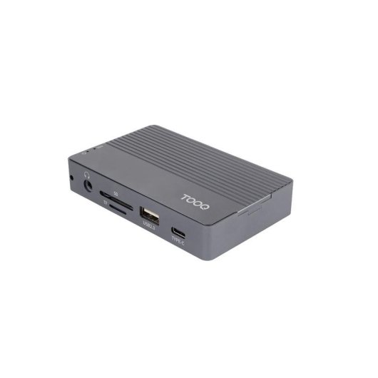 Caja PC TooQ TQE-2242G M.2 Aluminium Gris avec HUB USB-C 10 en 1