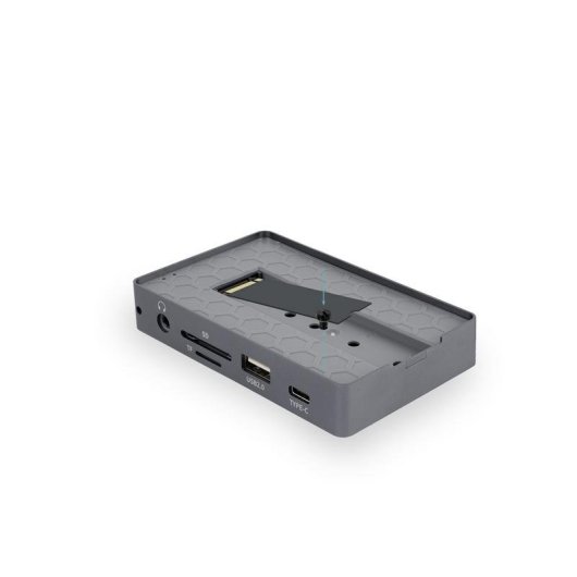 Caja PC TooQ TQE-2242G M.2 Aluminium Gris avec HUB USB-C 10 en 1